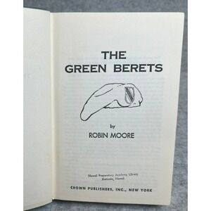 The Green Berets by Robin Moore 1965 Military Fiction
